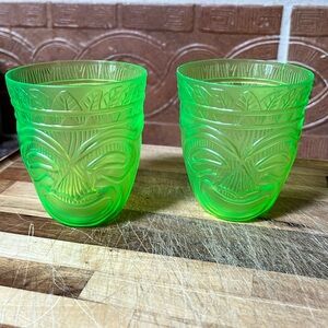 Tiki Shot Glasses Hawaiian Style Tiki Cup Plastic Stackable Shot Glasses Party